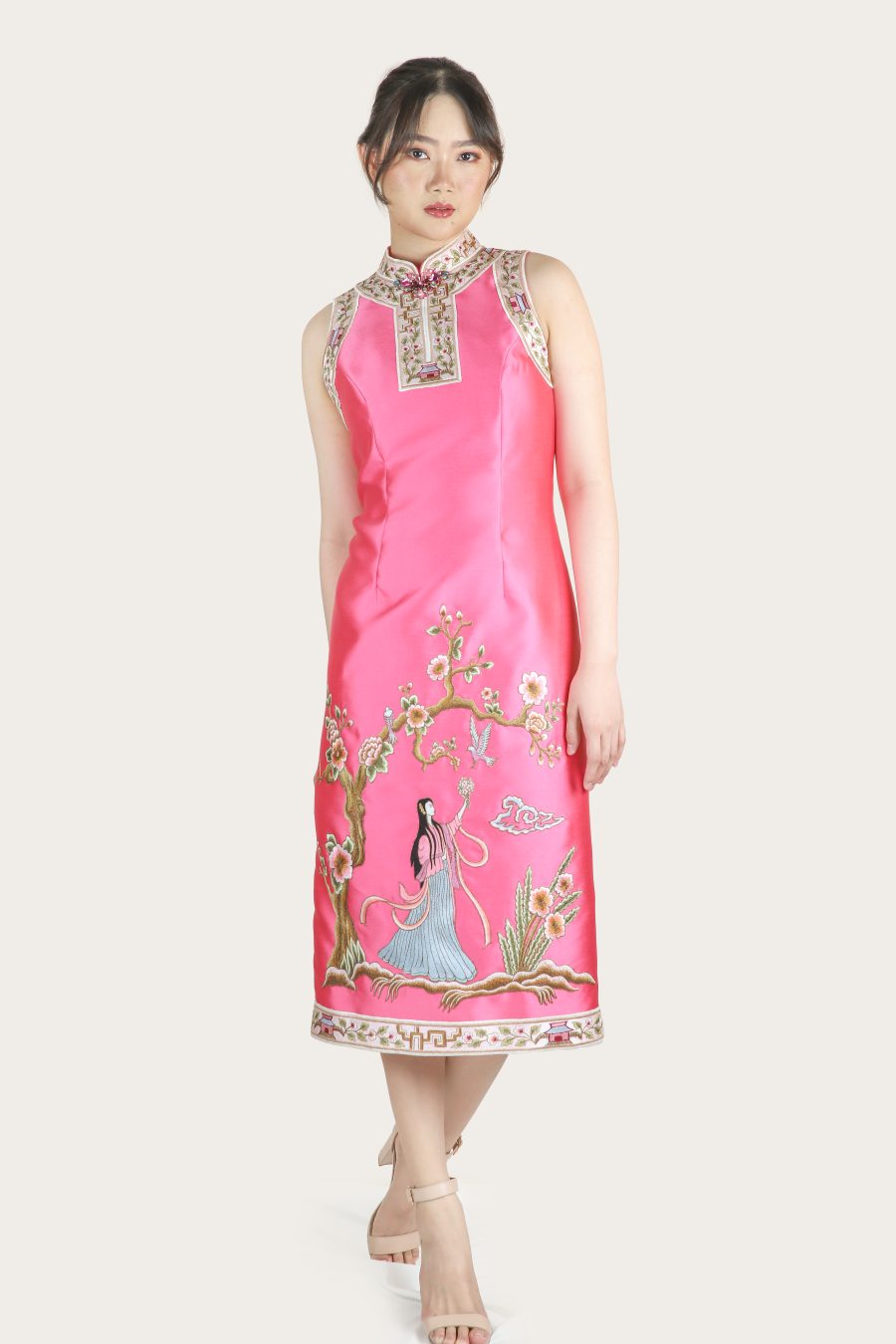 CNY - NUWANG PINK CHEONGSAM - Gambar 3