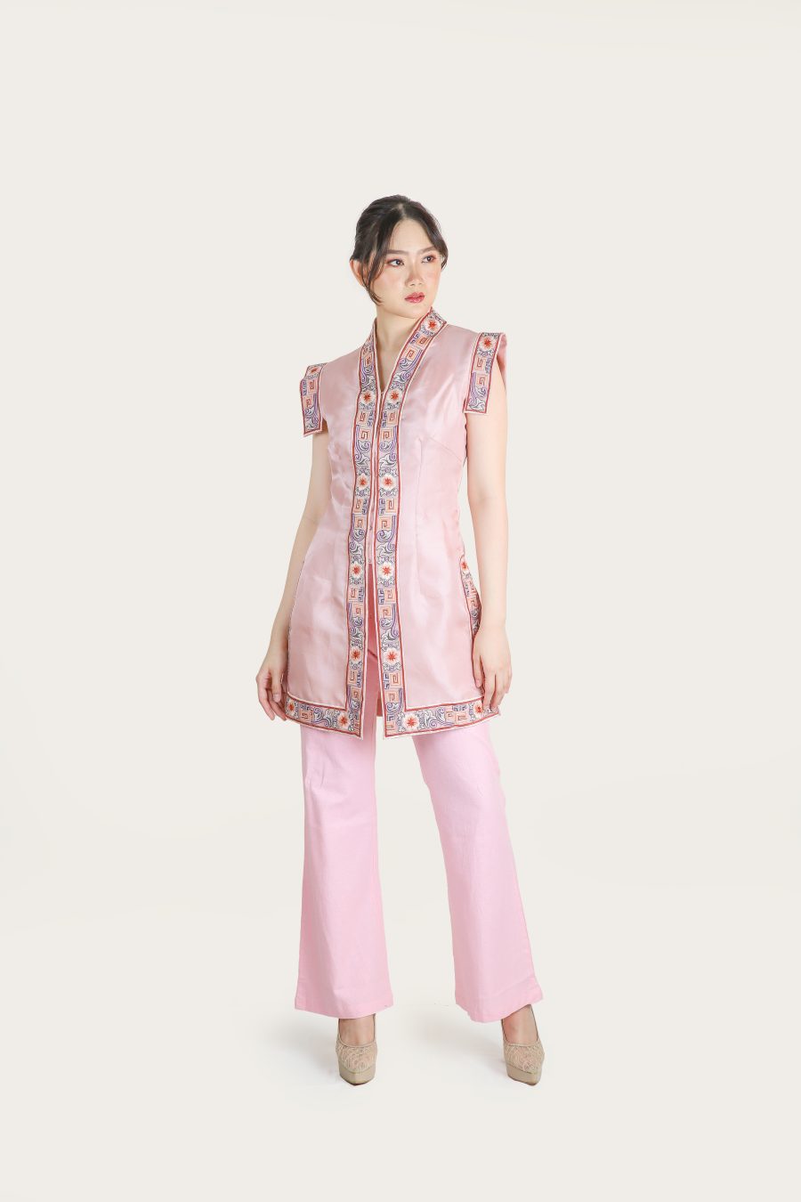 CYN - ONESET FLOWER PINK - Gambar 3