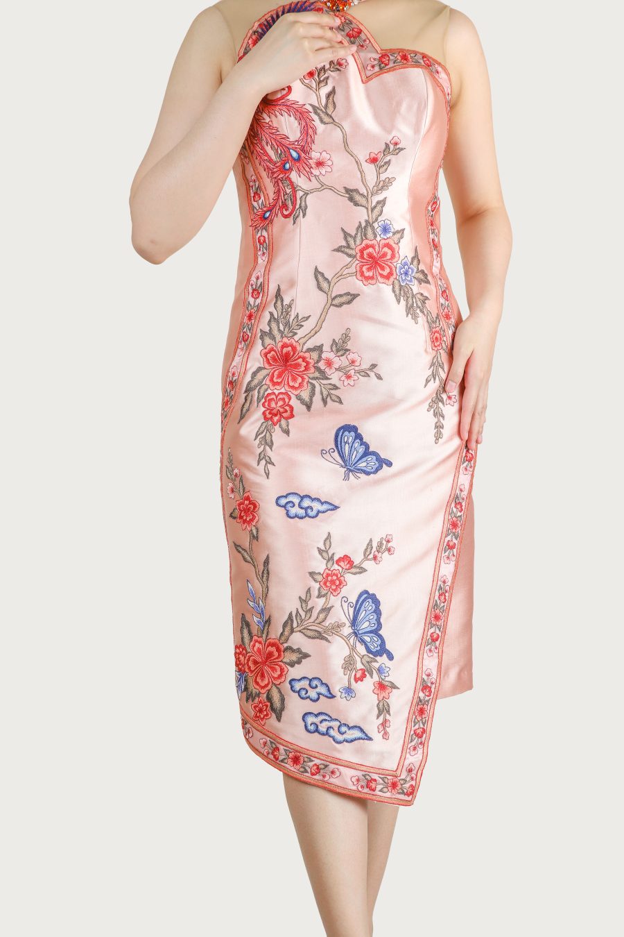 CNY - BLUE BUTTERFLY CHEONGSAM - Gambar 5
