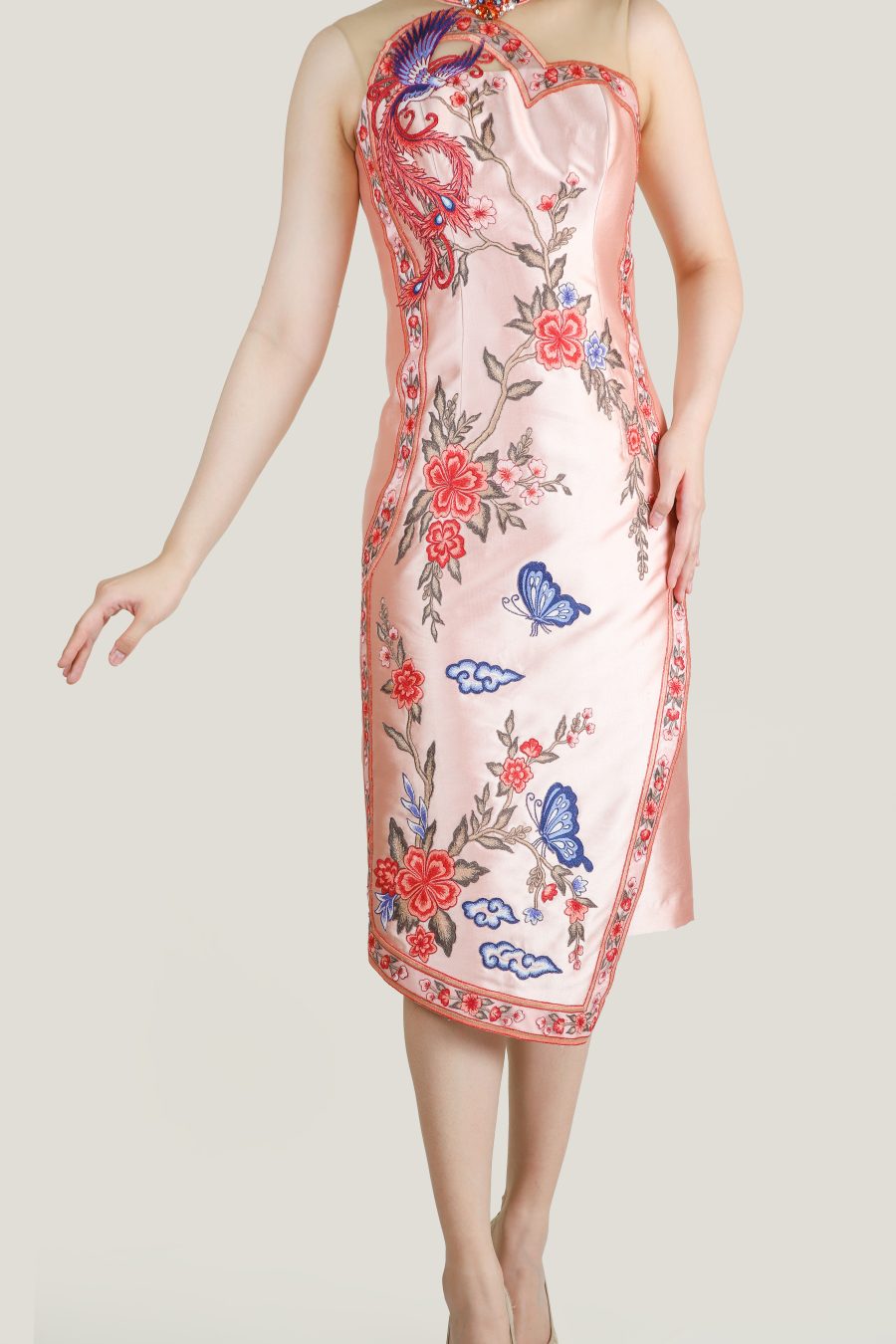 CNY - BLUE BUTTERFLY CHEONGSAM - Gambar 6