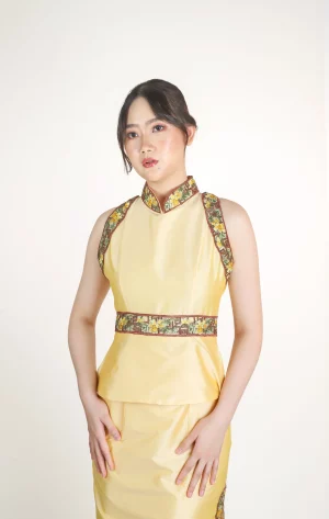 CNY - ONESET YELLOW SKIRT
