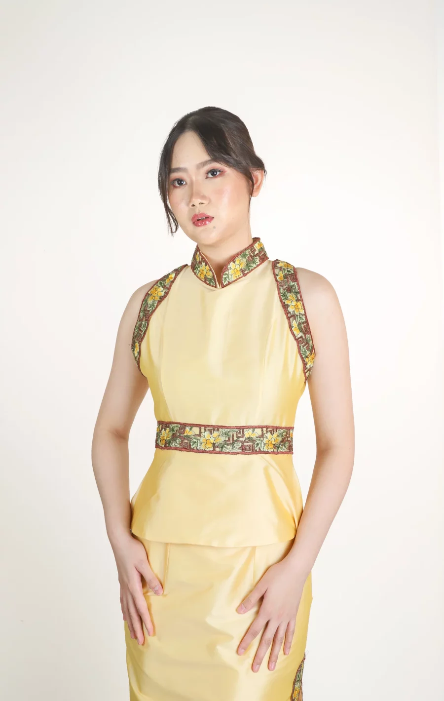 CNY - ONESET YELLOW SKIRT