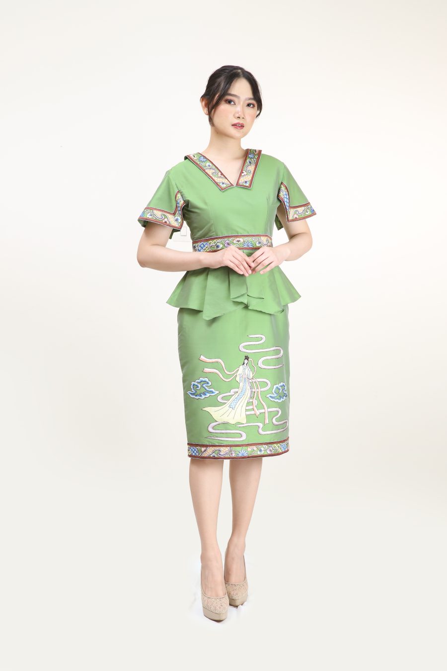 CNY - ONESET PUTERI SKIRT - Gambar 2